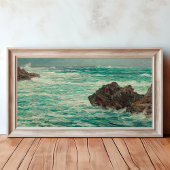 Vintage Felsenküste Leinwanddruck