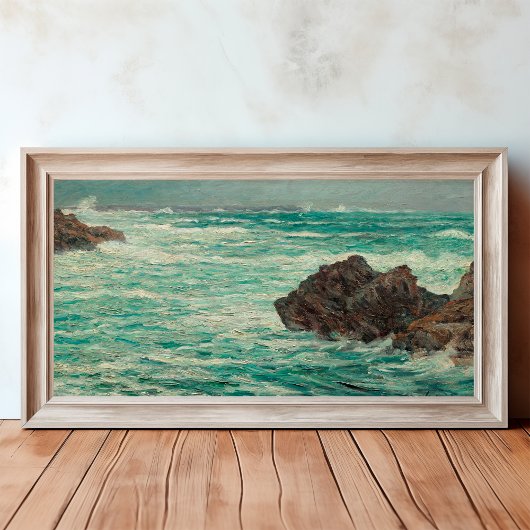 Vintage Felsenküste Leinwanddruck