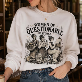 Vintage Feministische Frauen Zweifelhafte Freizeit Sweatshirt