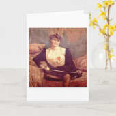 Vintage Fencer-Karte Karte (Gelbe Blume)