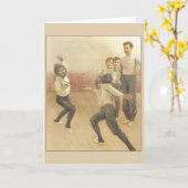 Vintage Fencing Lessingkarte Karte (Gelbe Blume)