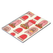 Vintage Fensterdarstellung Notizblock (Linke Seite)