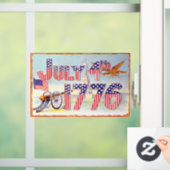 Vintage Fensterklammer vom 4. Juli Fensteraufkleber (Zuhause)