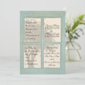 Vintage Fensterpfeife Einladung (Stehend Vorderseite)