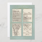 Vintage Fensterpfeife Einladung (Vorne/Hinten)