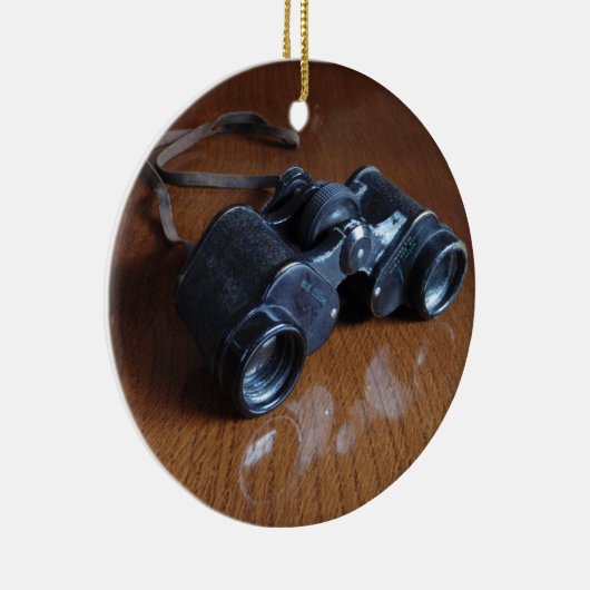 Vintage Ferngläser Keramikornament (Rechts)