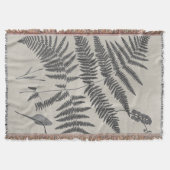 Vintage Ferns Decke (Vorderseite)