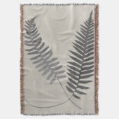 Vintage Ferns Decke (Vorderseite Vertikal)