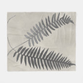 Vintage Ferns Fleecedecke (Vorderseite (Horizontal))