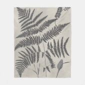 Vintage Ferns Fleecedecke (Vorderseite)