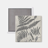 Vintage Ferns Magnet (Vorderseite/Rückseite)