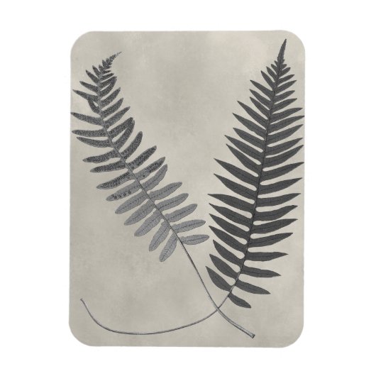 Vintage Ferns Magnet (Vertikal)