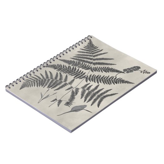 Vintage Ferns Notizblock (Linke Seite)