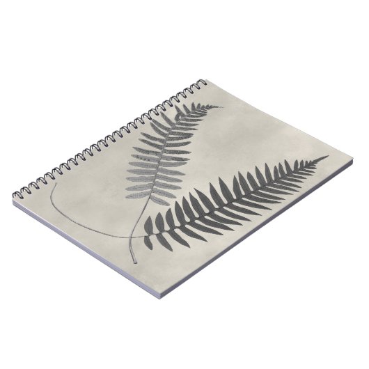 Vintage Ferns Notizblock (Linke Seite)