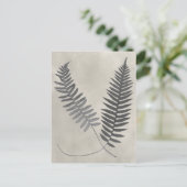Vintage Ferns Postkarte (Stehend Vorderseite)