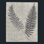 Vintage Ferns Puzzle<br><div class="desc">Vintage Fern Studie III von Vision Studio. Zwei Vintag aussehende Farne vor einem antiken Hintergrund.</div>