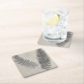 Vintage Ferns Rechteckiger Pappuntersetzer (Vor Ort)