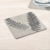 Vintage Ferns Rechteckiger Pappuntersetzer (angewinkelt)