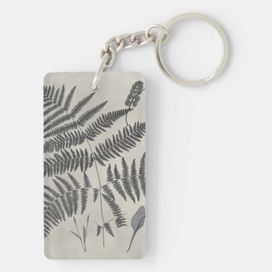 Vintage Ferns Schlüsselanhänger (Rückseite)