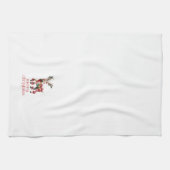 Vintage Festive Christmas Reindeer  Geschirrtuch (Horizontal)