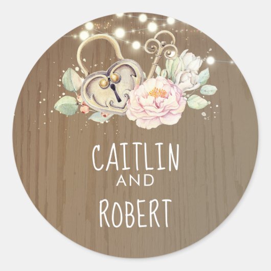 Vintage Feststellklemme Runder Aufkleber (Vorderseite)