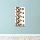 Vintage Feuerentfernung Leinwanddruck (Insitu (Holzboden))