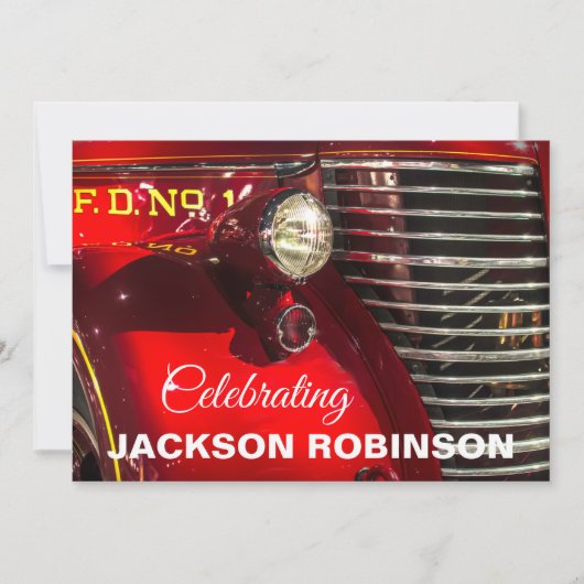 Vintage Feuerfestspiele Einladung (Vorderseite)