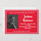 Vintage Feuerfestspiele Einladung (Rückseite)