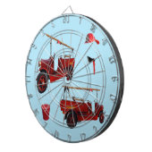 Vintage Feuerlöschausrüstung, Dartscheibe (Vorderseite rechts)