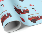 Vintage Feuerlöschausrüstung, Geschenkpapier (Rolleneckpunkt)