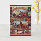 Vintage Feuerlöschwerbung Karte (Gelbe Blume)