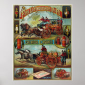 Vintage Feuerlöschwerbung Poster (Vorne)