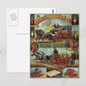 Vintage Feuerlöschwerbung Postkarte (Vorne/Hinten)