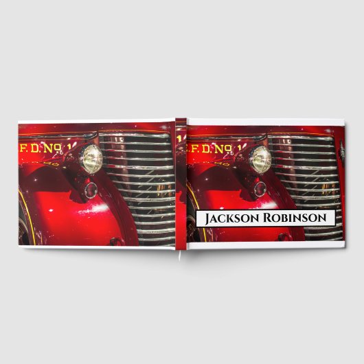 Vintage Feuerwehr Gästebuch (Voll)