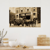 Vintage Feuerwehr Poster (Küche)