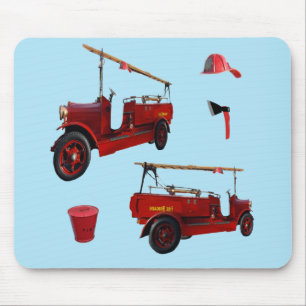 Vintage-Feuerwehrgeräte, Mousepad