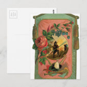 Vintage Feuerwehrkunst der 1880er Jahre Postkarte (Vorne/Hinten)