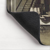 Vintage Feuerwehrmänner - Feuerwache-Betten Mousepad (Ecke)