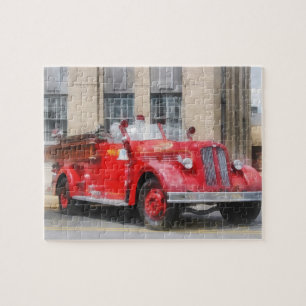 Vintage-Feuerwehrwagen Puzzle