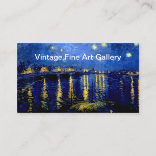Vintage FI Kunstgalerie Visitenkarte