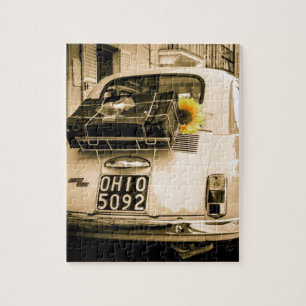 Vintage Fiat 500, Cinquecento in Italien Puzzle