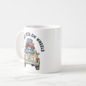 Vintage-Fiat-Auto Kaffeetasse (Vorderseite Links)