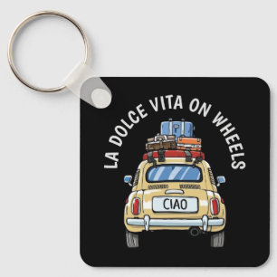 Vintage-Fiat-Auto Schlüsselanhänger