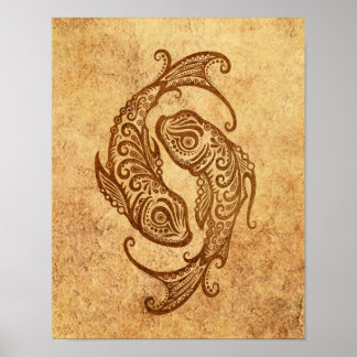 Vintage Fieber Zodiac Poster