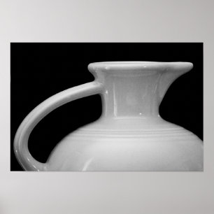 Vintage Fiesta Pitcher Kunst, Schwarz und Weiß Poster