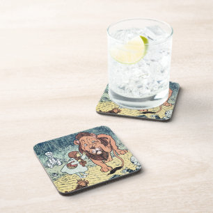 Vintage-Figuren aus Der Zauberer von Oz, Gelbe Zie Getränkeuntersetzer