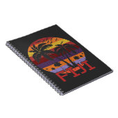 Vintage Fiji Summer Beach Reise Notizblock (Rechte Seite)