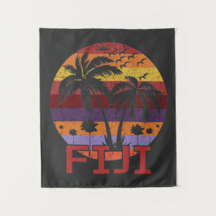 Vintage Fiji Summer Beach Reise Wandteppich