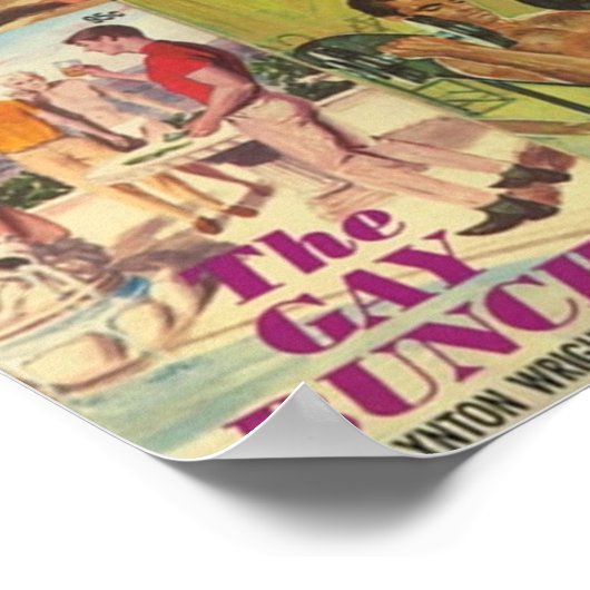 Vintage Fiktion-Collage, Version 2 Poster (Ecke)