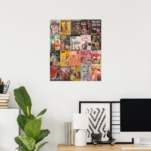 Vintage Fiktion Poster (Heimbüro)